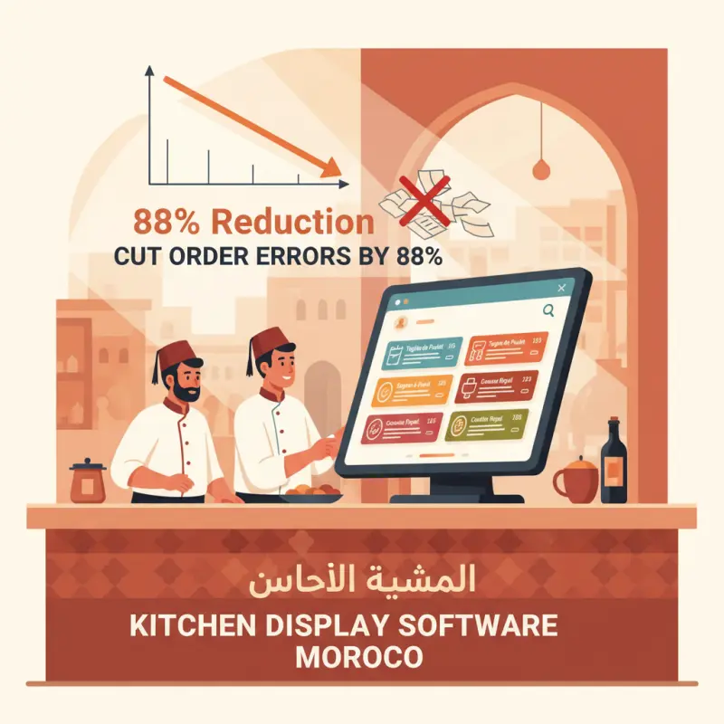 Kitchen Display Software Morocco: Cut Order Errors by 88%