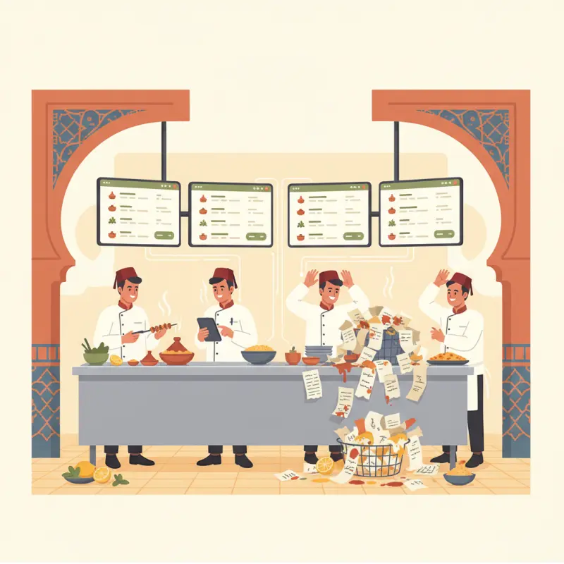 Commercial Kitchen Software Morocco: End Paper Ticket Chaos