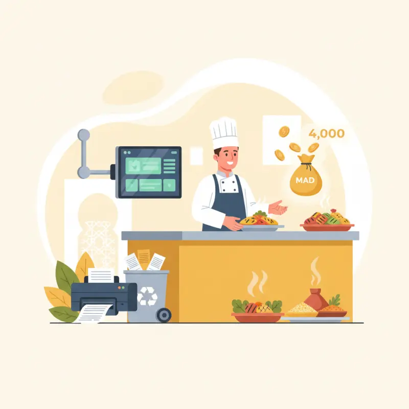 POS Kitchen Display System Cuts Costs 4,200 MAD Monthly in Morocco