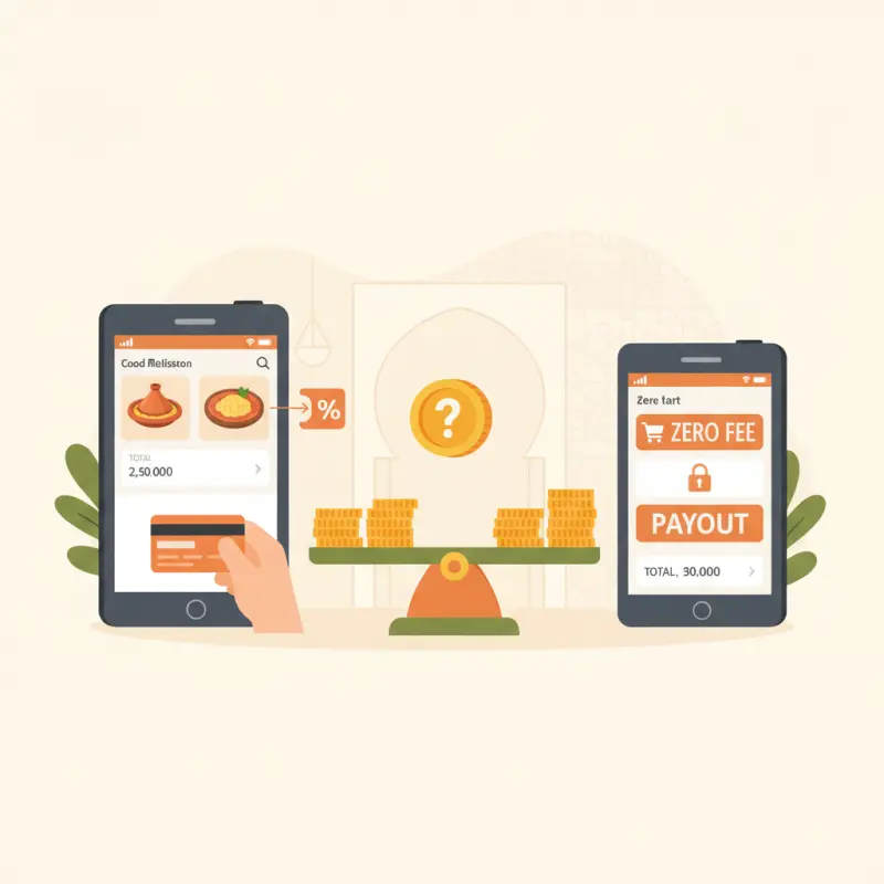 Delivery POS System Costs: Commission vs Zero-Fee Models in Morocco