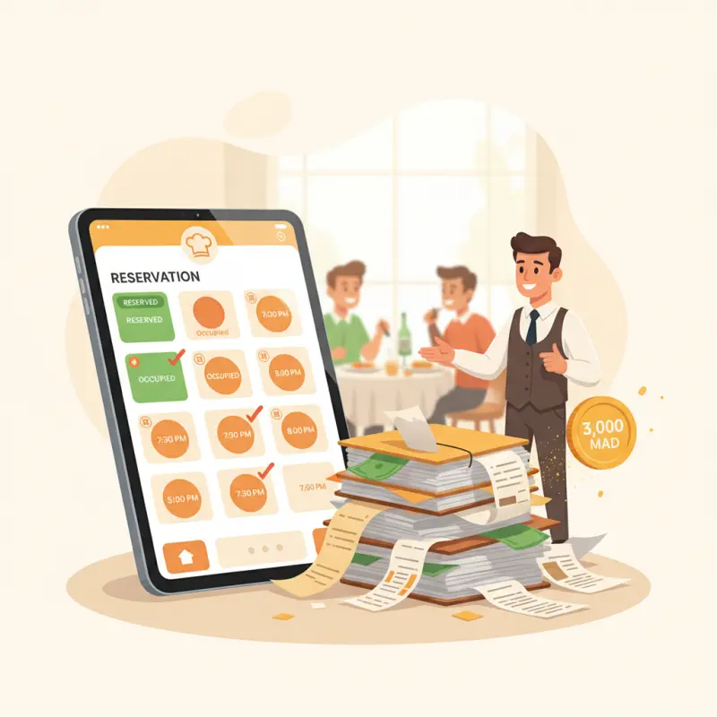 Table Reservation Software: Stop Losing 3,000 MAD Per Night