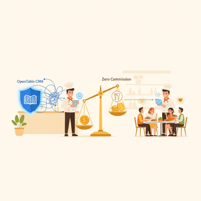 OpenTable CRM vs Zero Commission: Who Owns Your Restaurant Customers?
