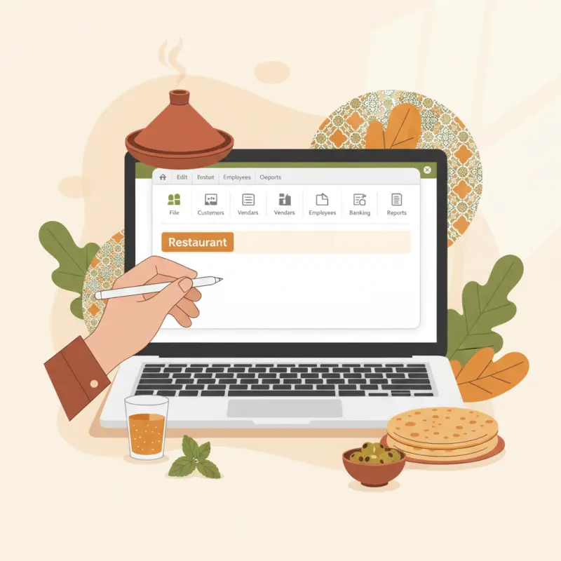 QuickBooks Menu Bar Guide for Restaurant Owners in Morocco