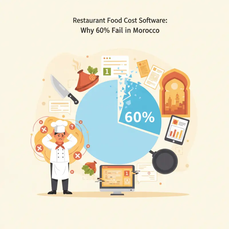 Restaurant Food Cost Software: Why 60% Fail in Morocco