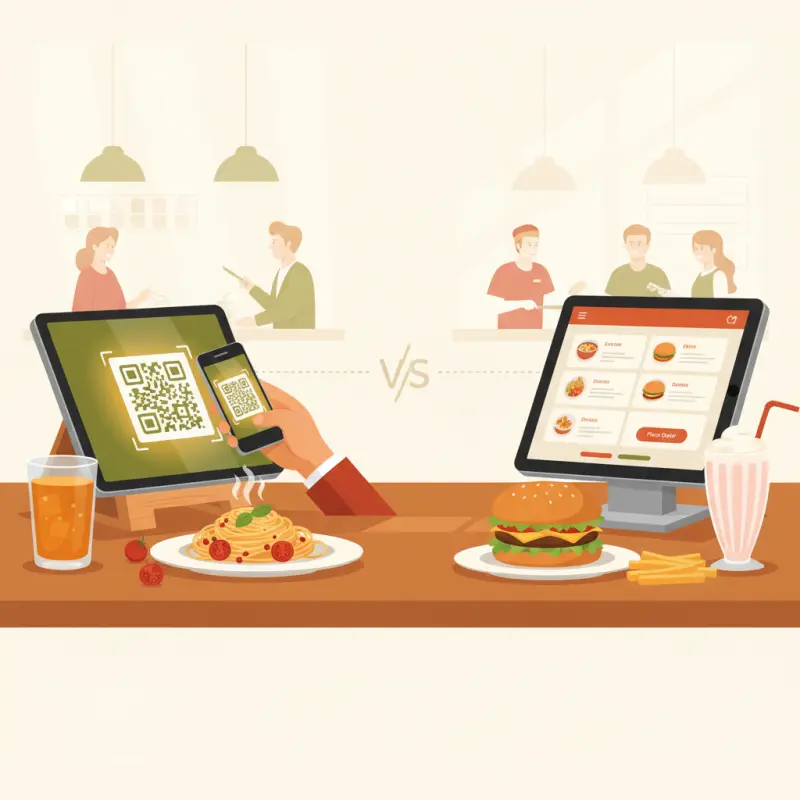 Tablet Ordering System for Restaurants: QR vs Dedicated Hardware