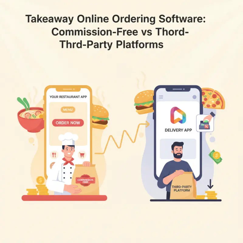 Takeaway Online Ordering Software: Commission-Free vs Third-Party Platforms